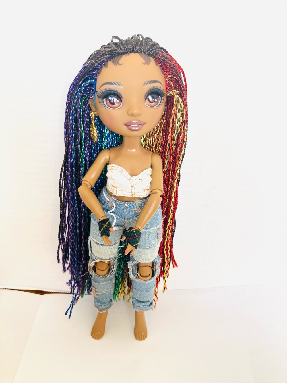 Rainbow High Vanessa Tempo Rockstar Fashion Doll Incomplete Read MGA